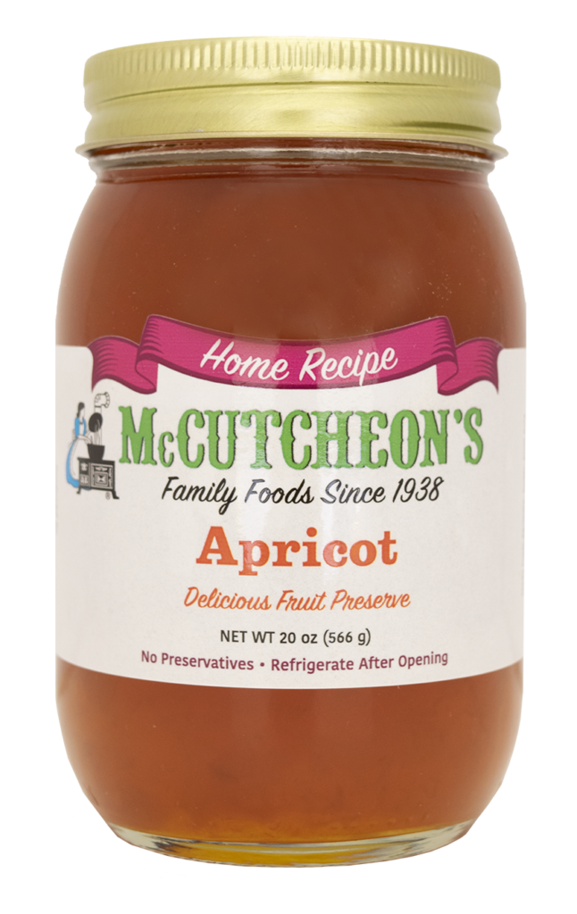 20oz Jar of McCutcheon's Apricot Fruit Preserves