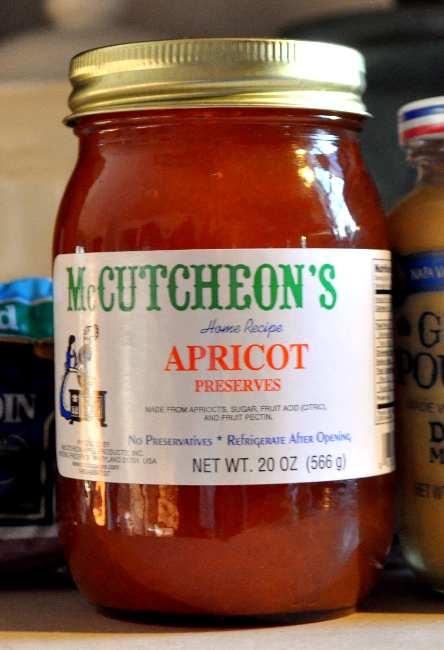 20oz Jar of Apricot Preserves from McCutcheon's