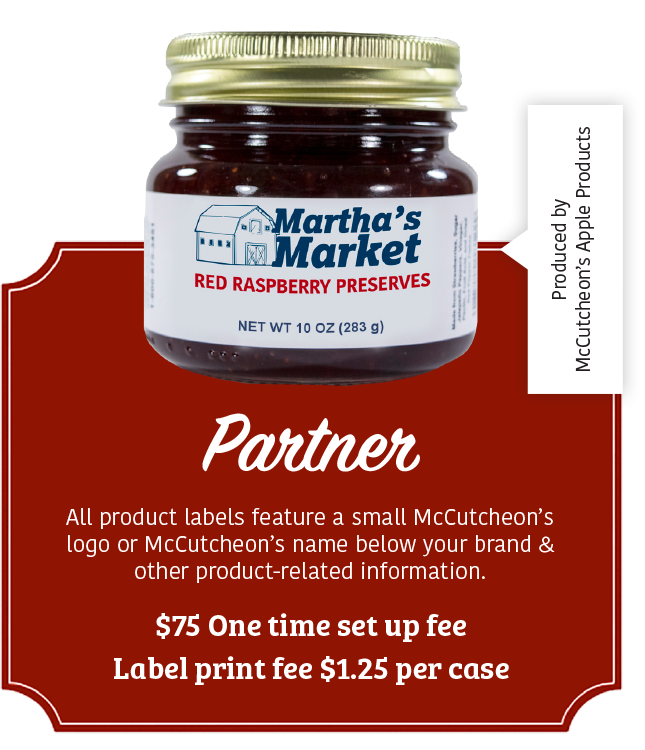 McCutcheon's partner product labels
