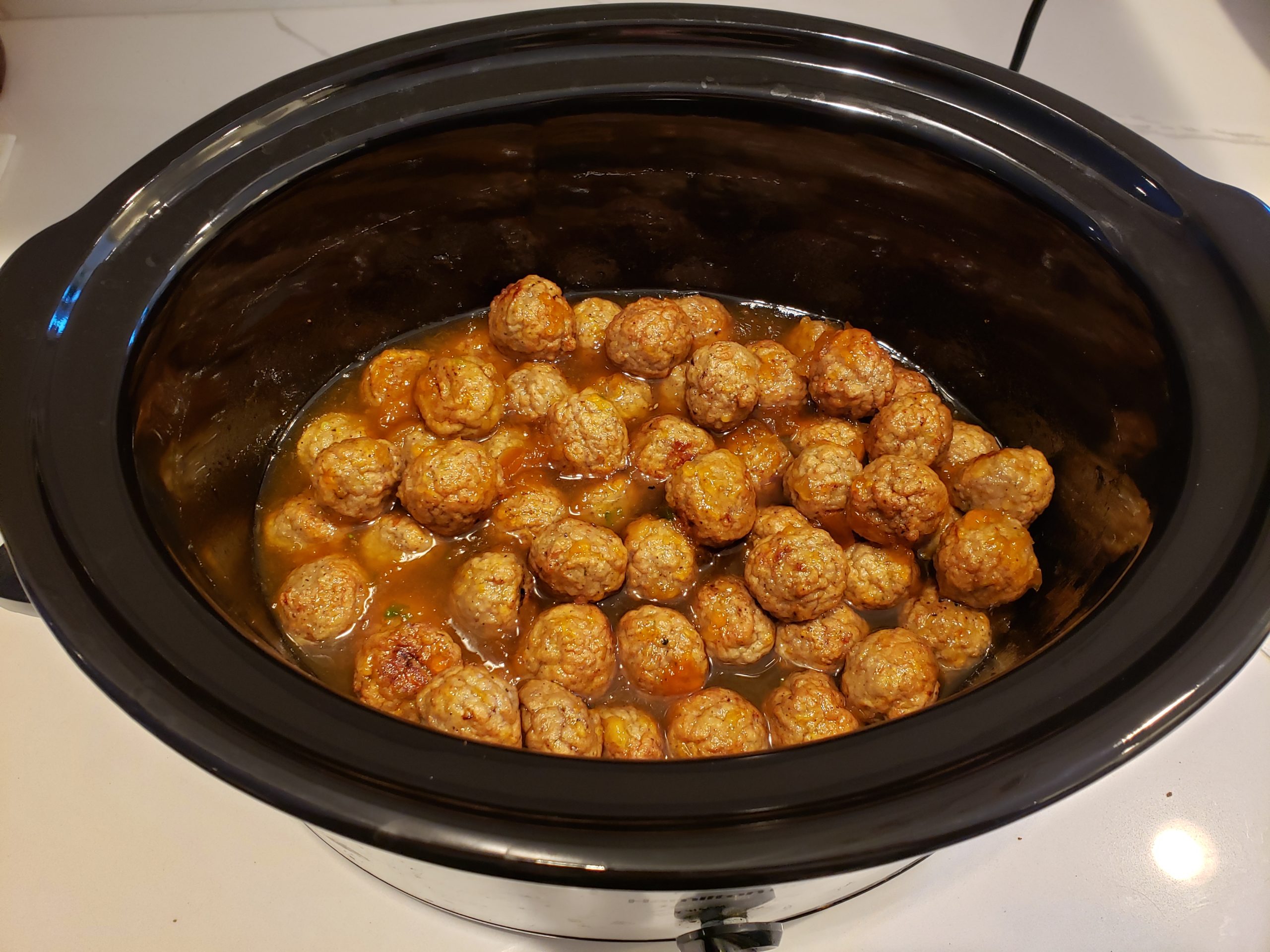 spicy apricot chicken meatballs