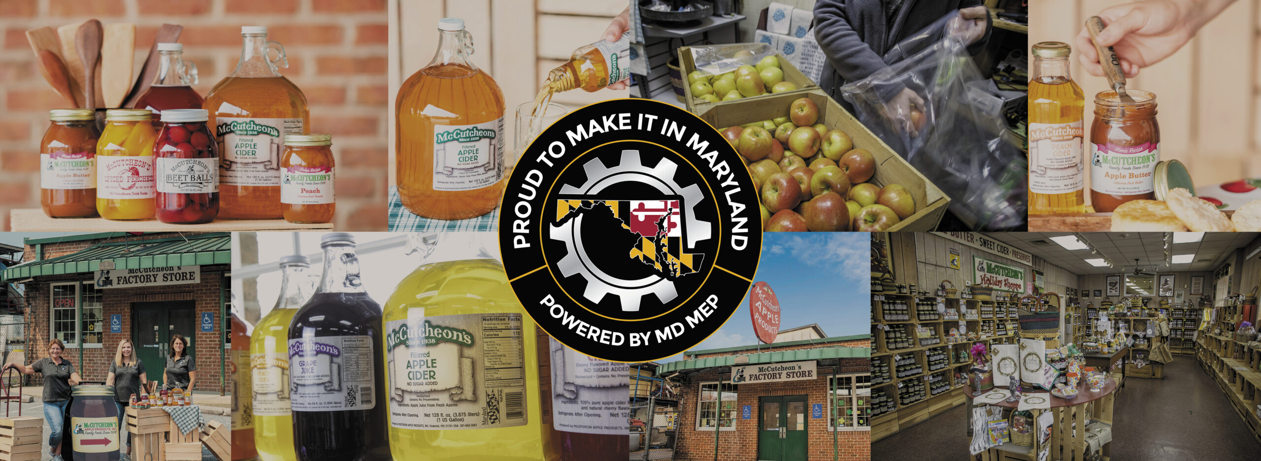 decorative banner image with the Proud to Make it in Maryland logo