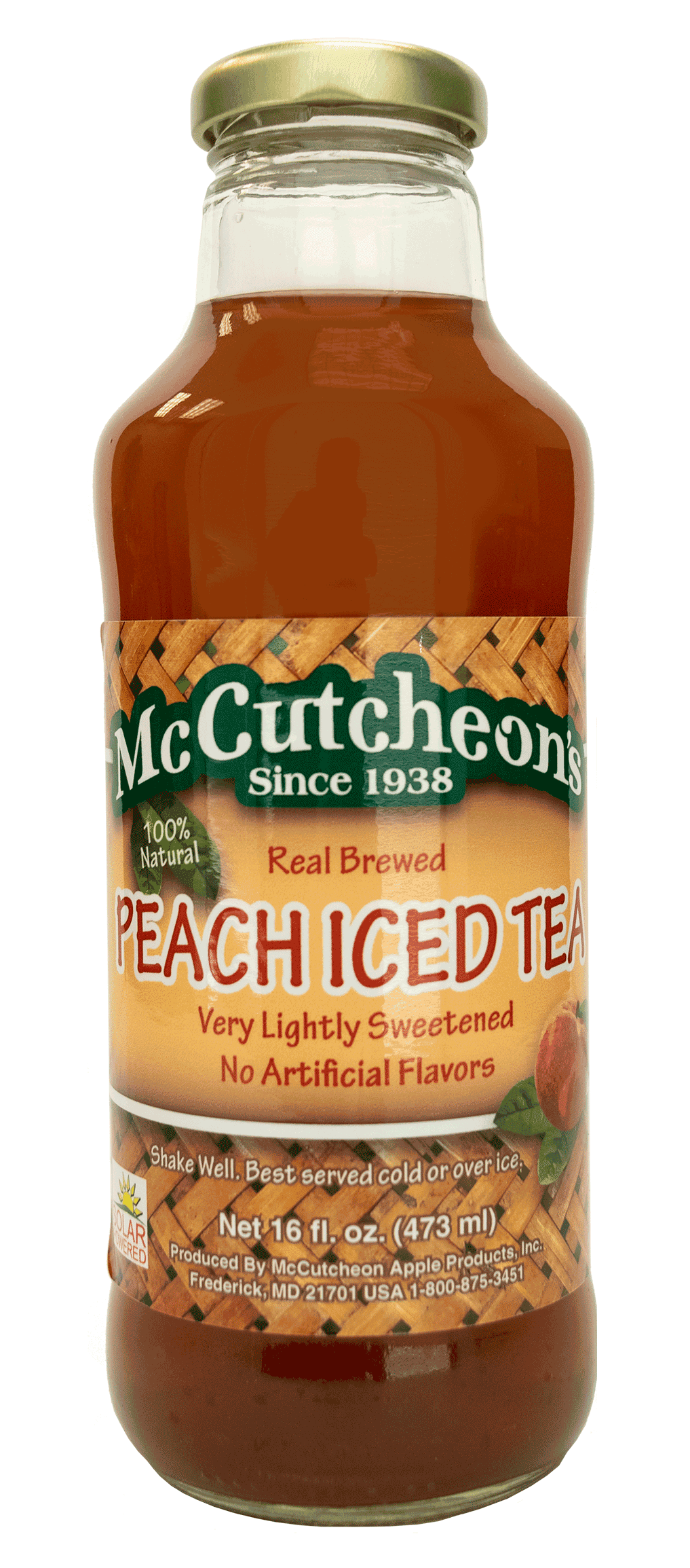 cutout of McCutcheon's Peach Iced Tea